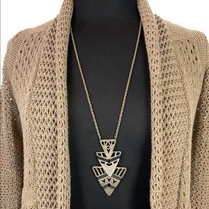 The Sak Tribal Necklace Bronze & Black
